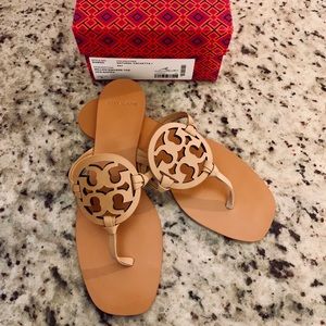 Tory Burch Miller Square Toe in Natural Vachetta